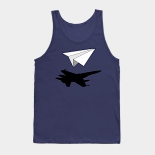 Aeronautical Engineer Paper Airplane Tank Top